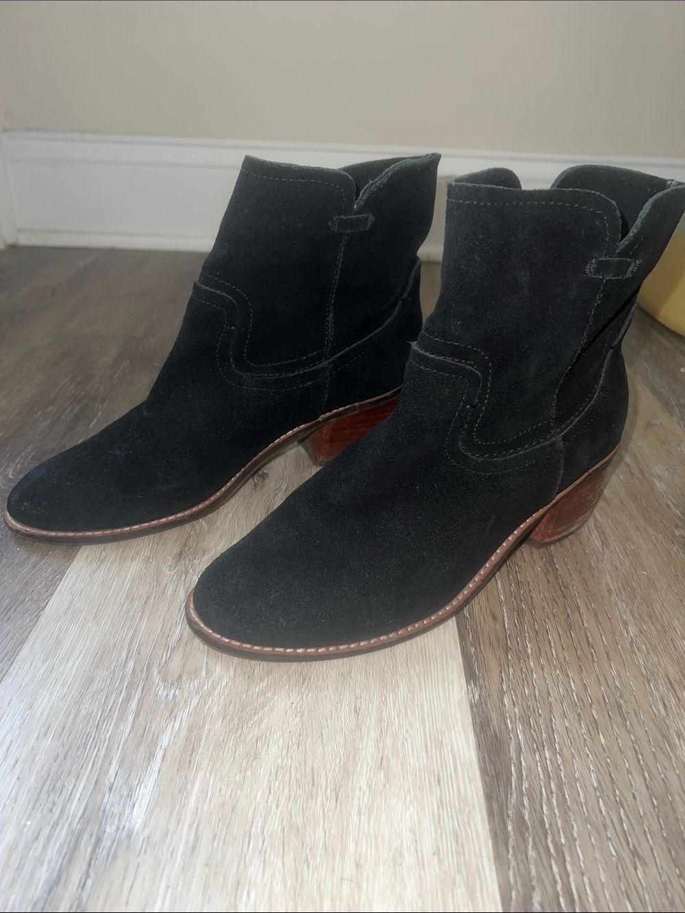 Dolce Vita Black Suede Ankle Booties